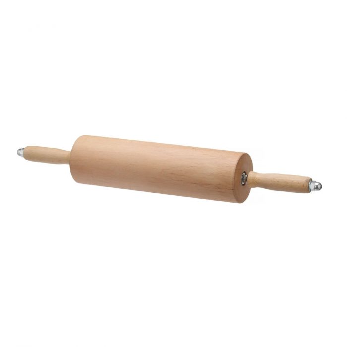 drveni valjak za tijesto 380 mm s kugličnim ležajevima