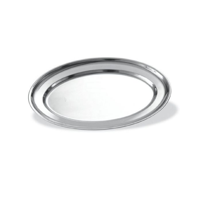 Inox ovalni pladanj za posluživanje 500x350mm
