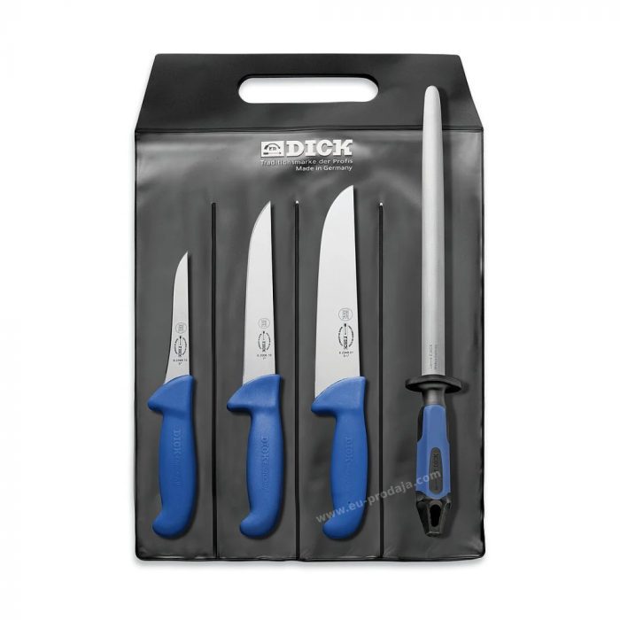 F. DICK ErgoGrip set noževa za kolinje i obradu mesa, 4-dijelni, inox