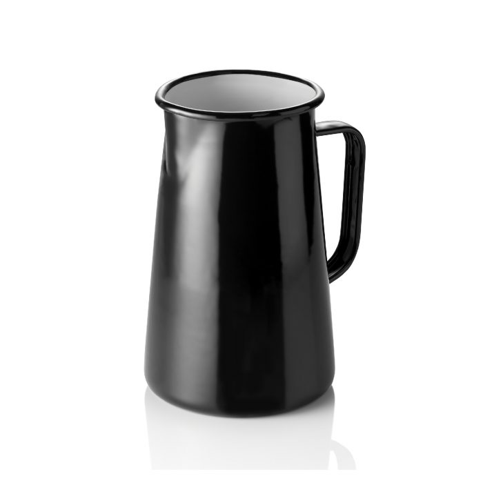 Emajlirani crni vrč 2,2L