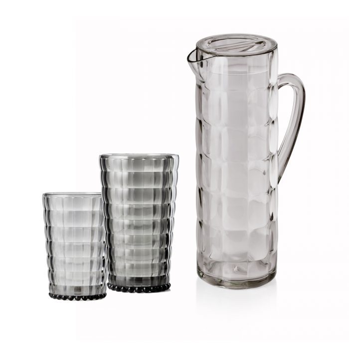 Rio vrč i čaše 400-750ml; siva; SAN plastika - Slika 1