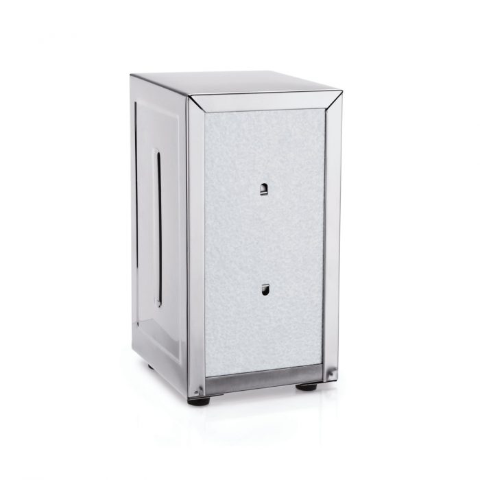 Dispenzer za salvete inox protuklizajući dimenzija 10x12x19,5 cm