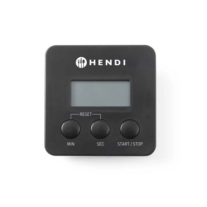 Digitalni kuhinjski timer 67x67 mm s magnetnom kopčom i baterijom